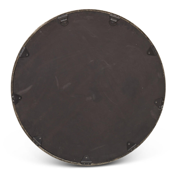 Elements - Samar Round Mirror - 39"Dia. - AmericanHomeFurniture