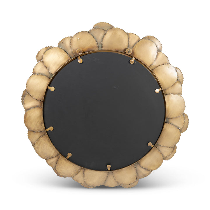 Suri Round Mirror - Antique Brass