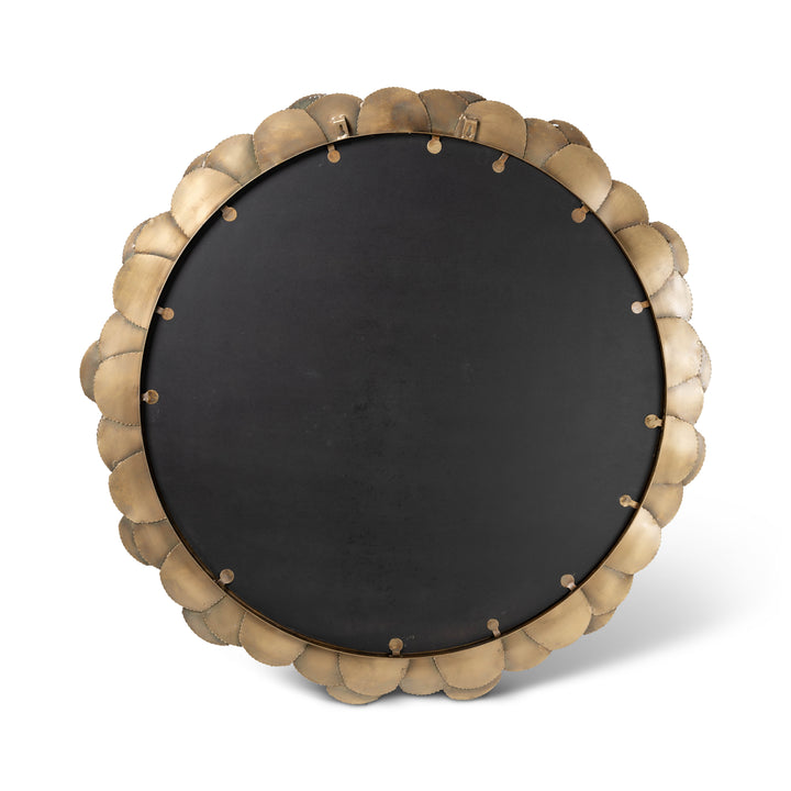 Suri Round Mirror - Antique Brass
