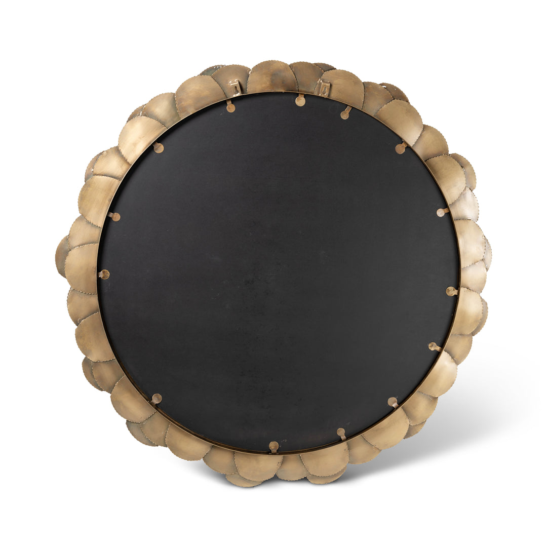 Suri Round Mirror - Antique Brass