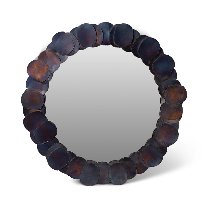 Suri Round Mirror - Cobalt Blue