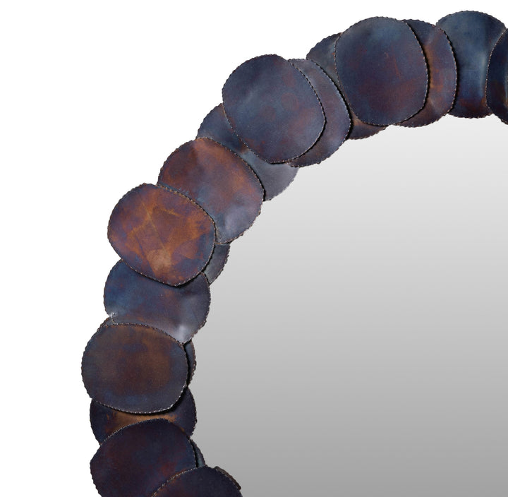 Suri Round Mirror - Cobalt Blue