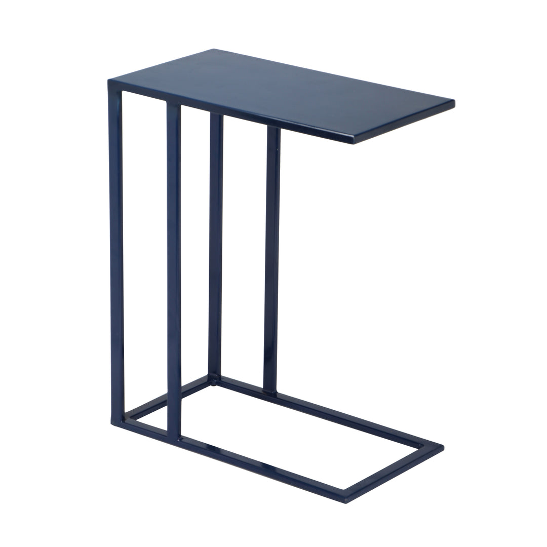 Tanu C-Table Enamel End Table - Navy