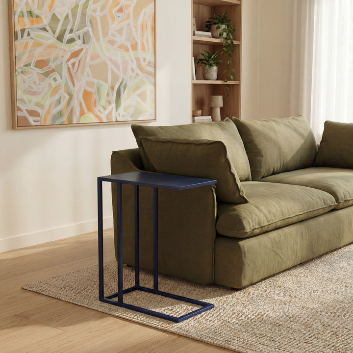 Tanu C-Table Enamel End Table - Navy lifestyle