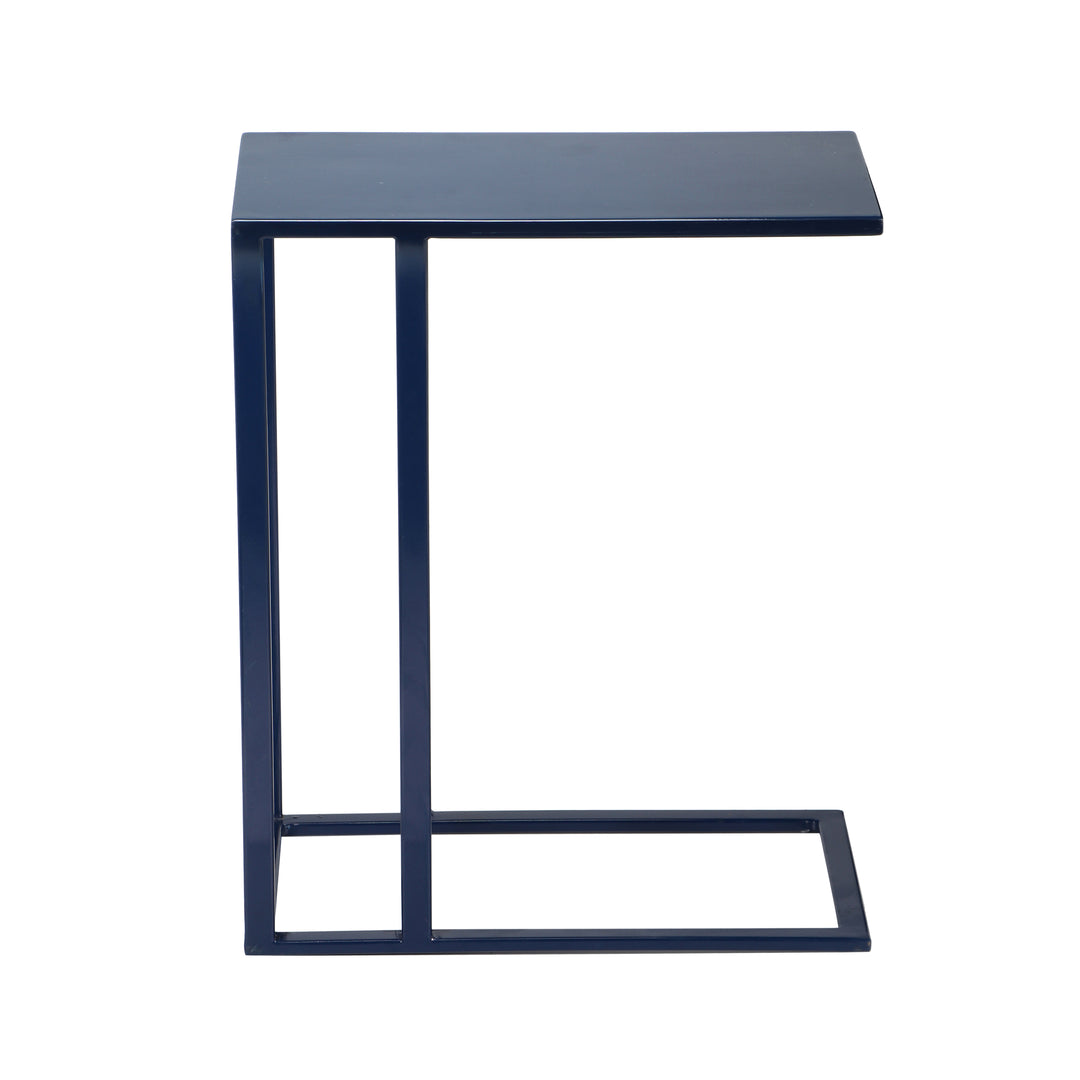 Tanu C-Table Enamel End Table - Navy