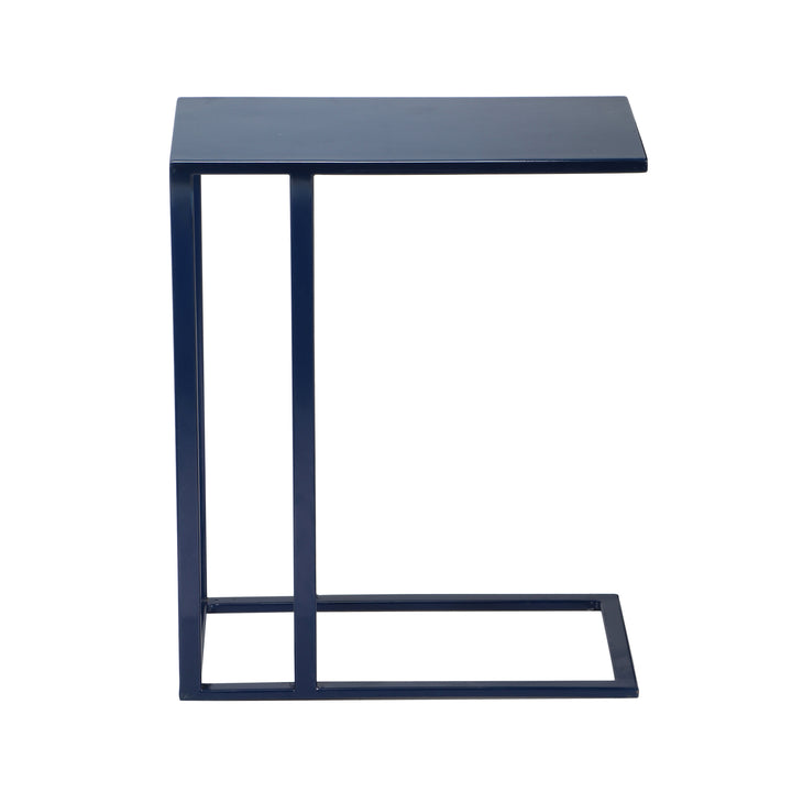 Tanu C-Table Enamel End Table - Navy
