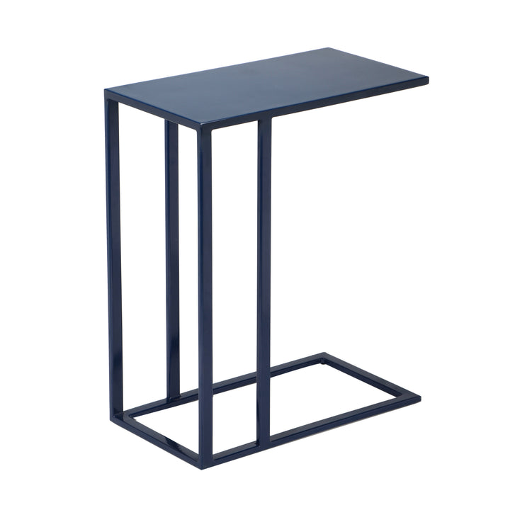 Tanu C-Table Enamel End Table - Navy