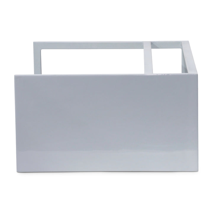 Tanu C-Table Enamel End Table - Pearl Blue