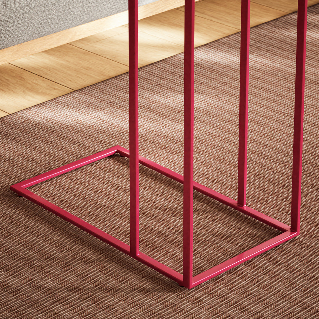 Tanu C-Table Enamel End Table - Plum lifestyle