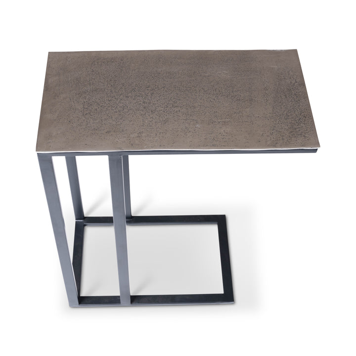 Tanu C-Table End Table - Vintage Silver