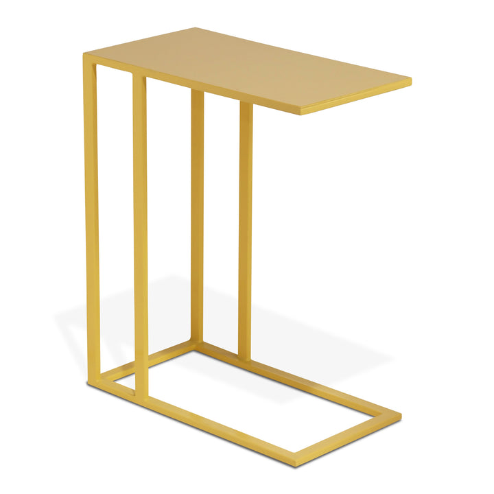 Tanu C-Table Enamel End Table - Yellow Ochre