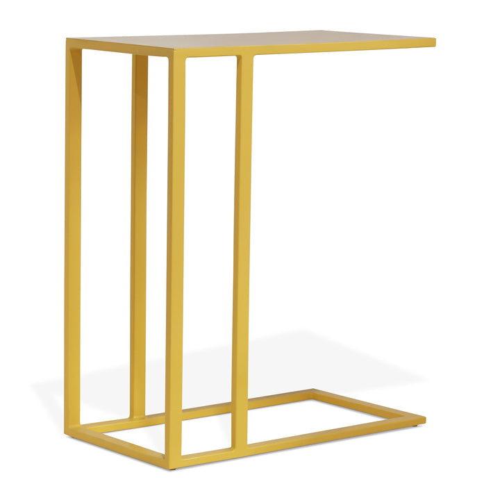 Tanu C-Table Enamel End Table - Yellow Ochre