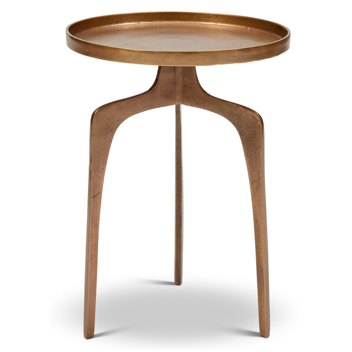 Vinya End Table - Antique Brass