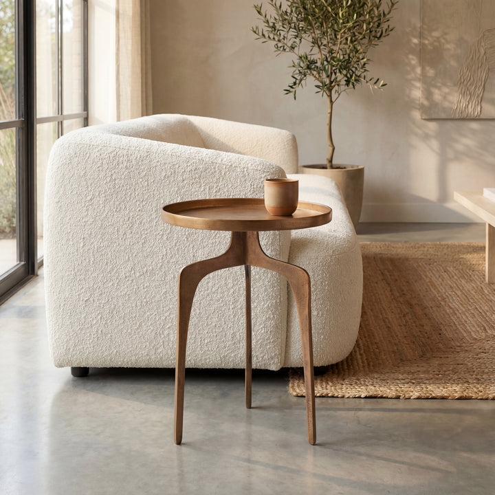 Vinya End Table - Antique Brass lifestyle