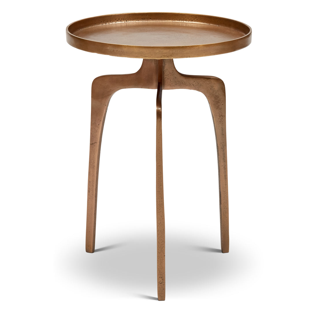 Vinya End Table - Antique Brass