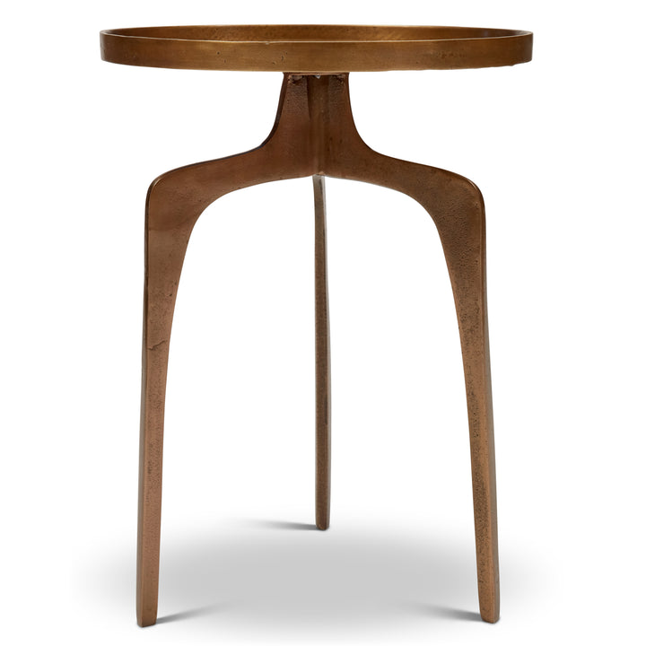 Vinya End Table - Antique Brass