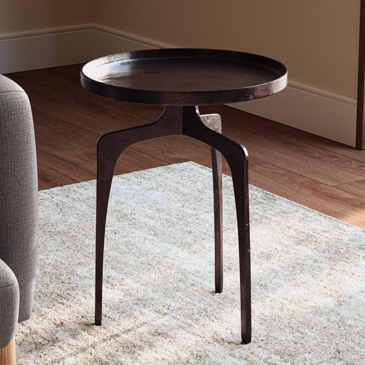 Vinya End Table - Forged Black