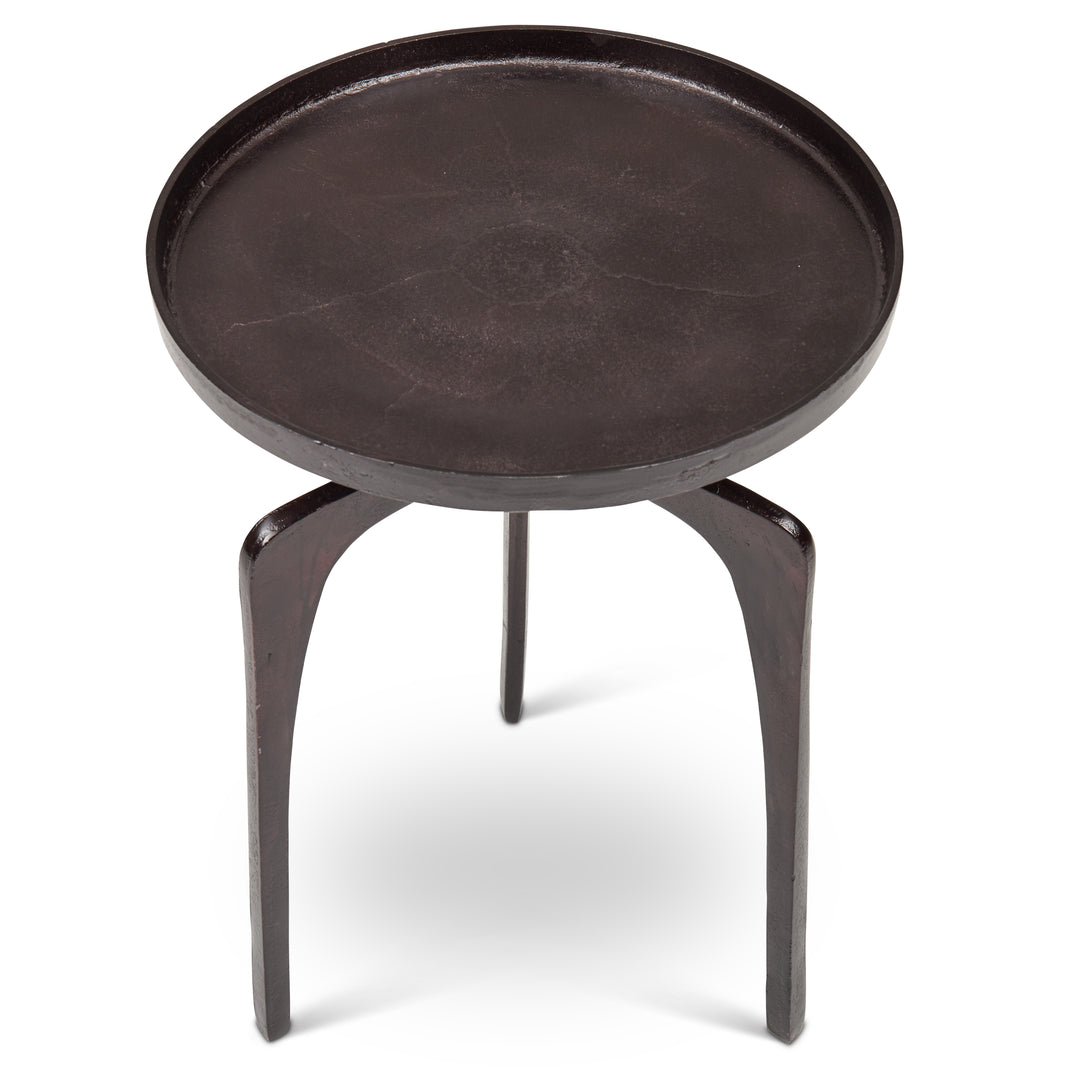 Vinya End Table - Forged Black