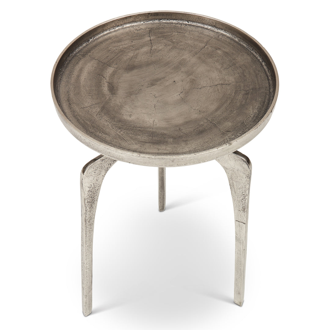 Vinya End Table - Vintage Silver