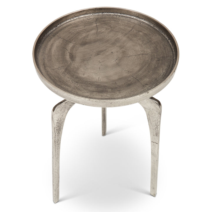 Vinya End Table - Vintage Silver