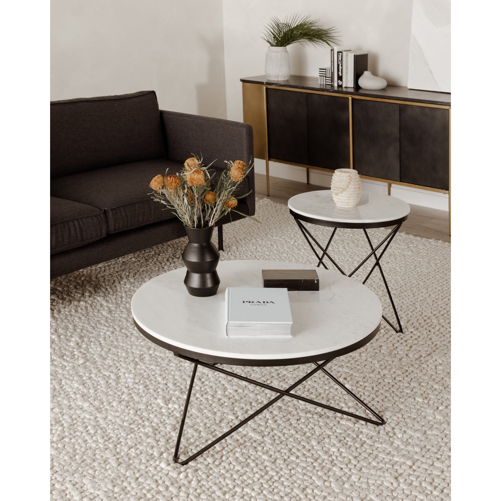 Moe's Home Collection - Haley Coffee Table Black Base - IK-1002-02 | American Home Furniture