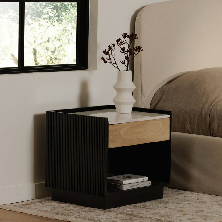 Moe's Home Collection - Carter Nightstand Black - IK-1035-02 | American Home Furniture