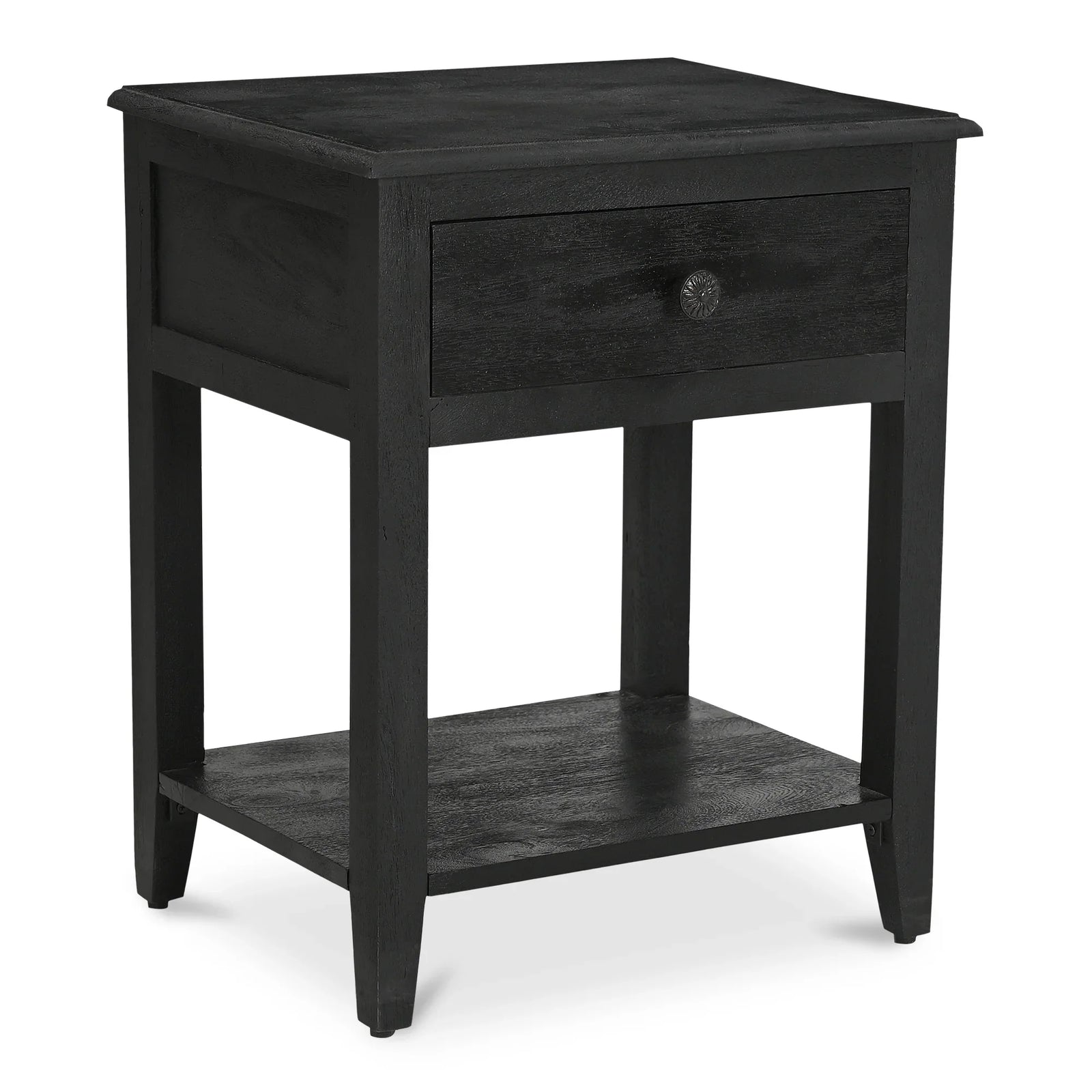 Moe's Home Collection - Corrine Nightstand Antique Black - IK-1037-02 | American Home Furniture