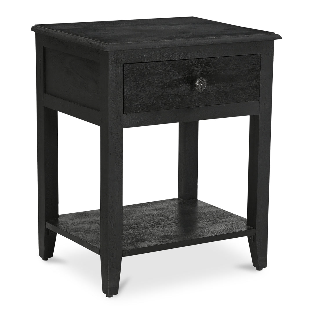 Moe's Home Collection - Corrine Nightstand Antique Black - IK-1037-02 | American Home Furniture