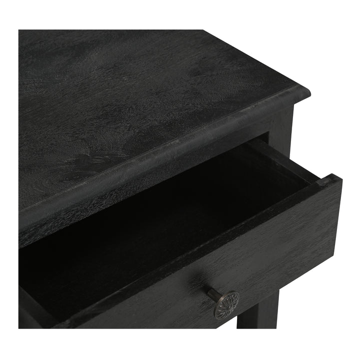 Moe's Home Collection - Corrine Nightstand Antique Black - IK-1037-02 | American Home Furniture