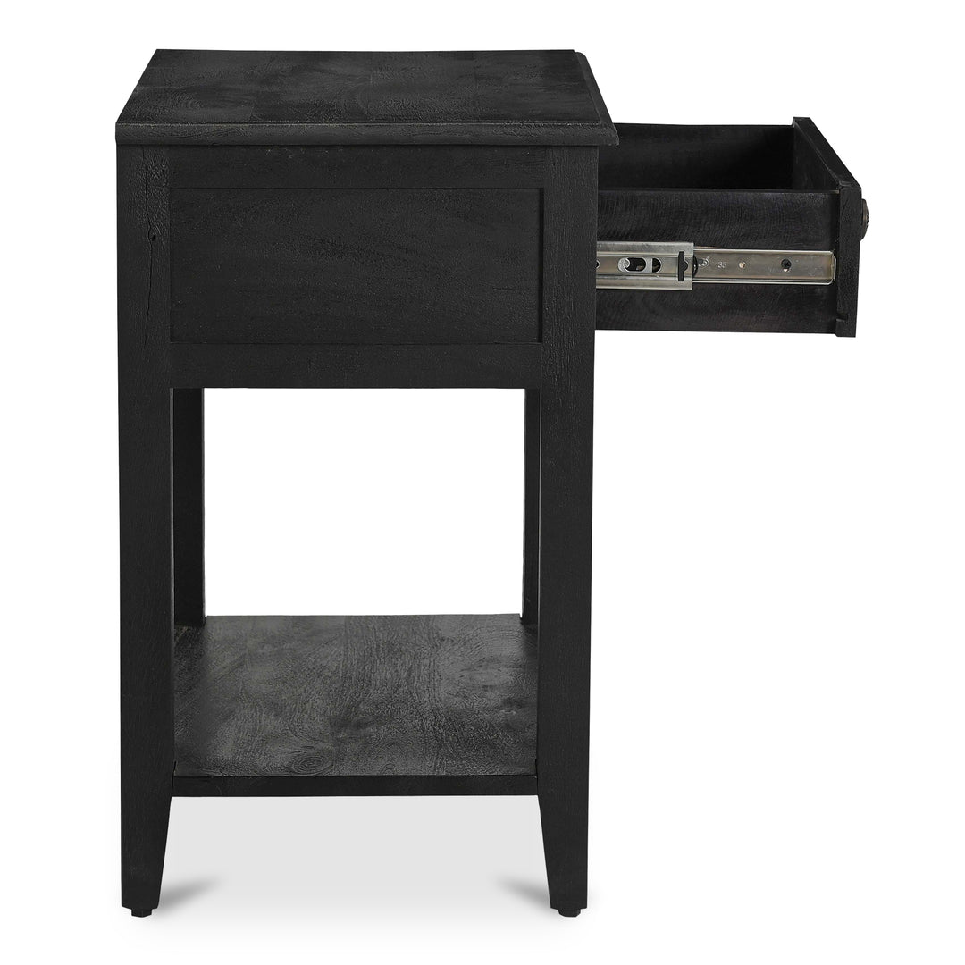 Moe's Home Collection - Corrine Nightstand Antique Black - IK-1037-02 | American Home Furniture