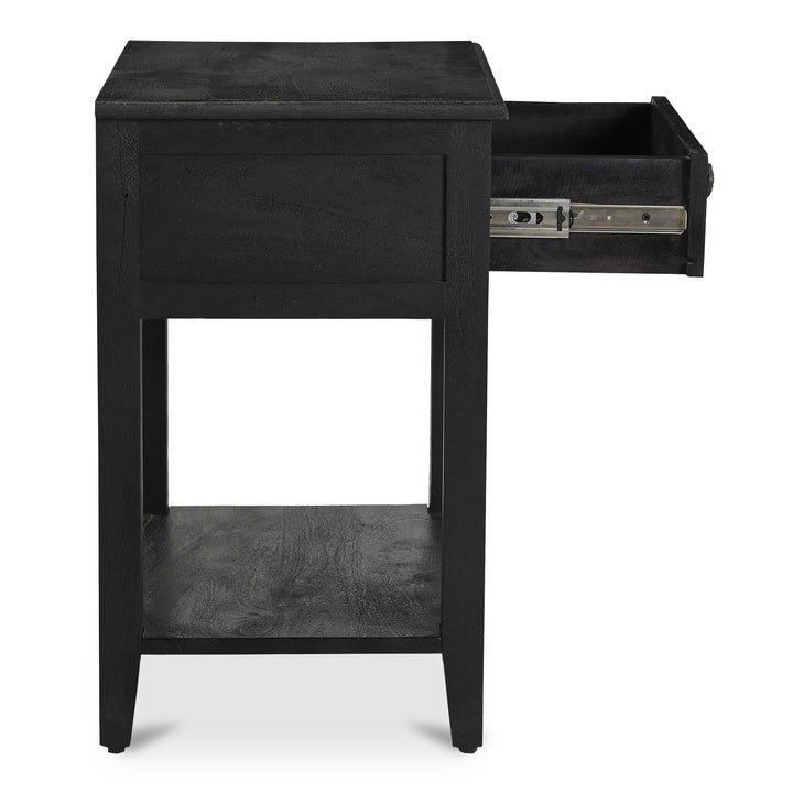 Moe's Home Collection - Corrine Nightstand Antique Black - IK-1037-02 | American Home Furniture
