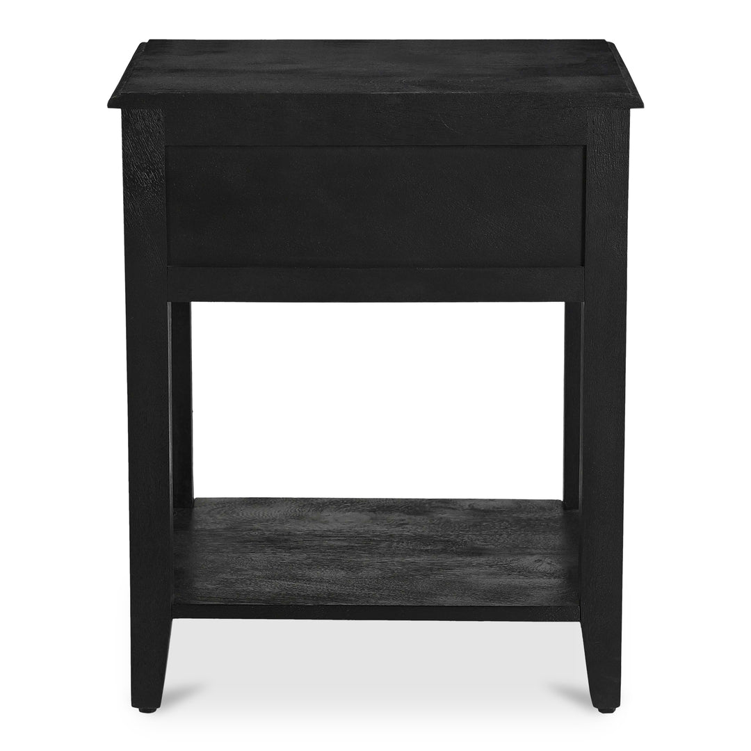 Moe's Home Collection - Corrine Nightstand Antique Black - IK-1037-02 | American Home Furniture
