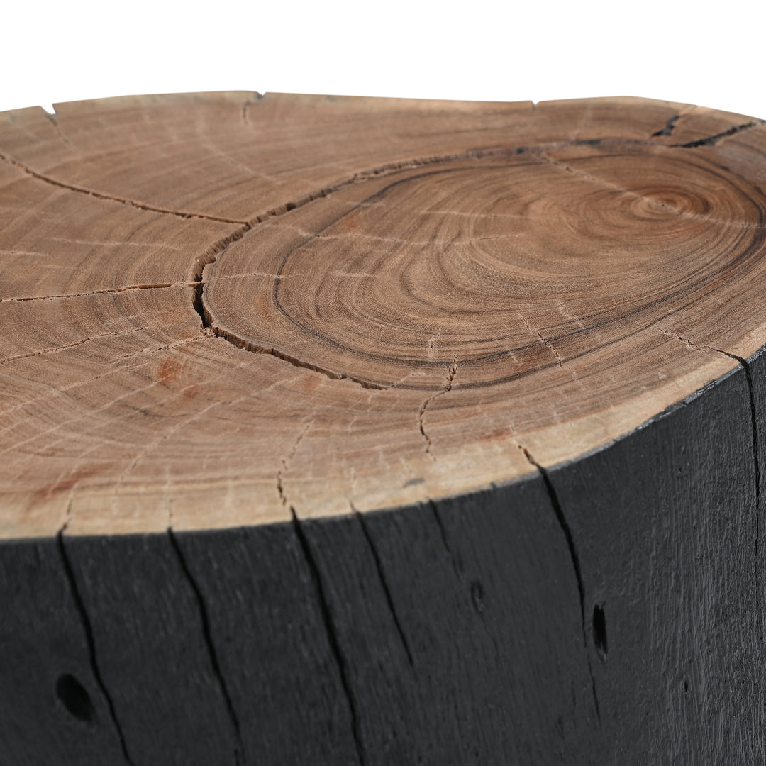 Brooks Solid Wood Stump - Ebonized
