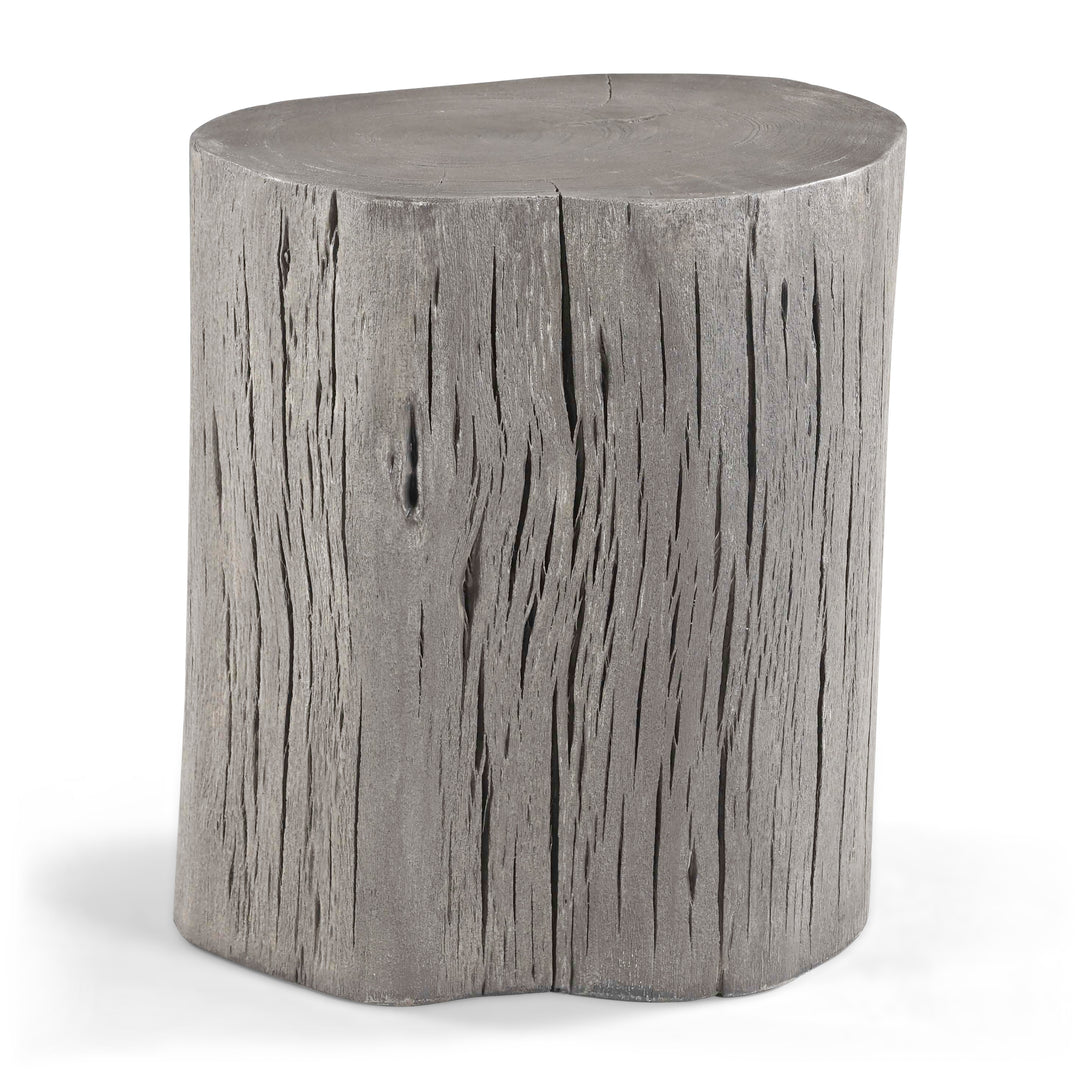 Brooks Solid Wood Stump - Sandblasted Grey
