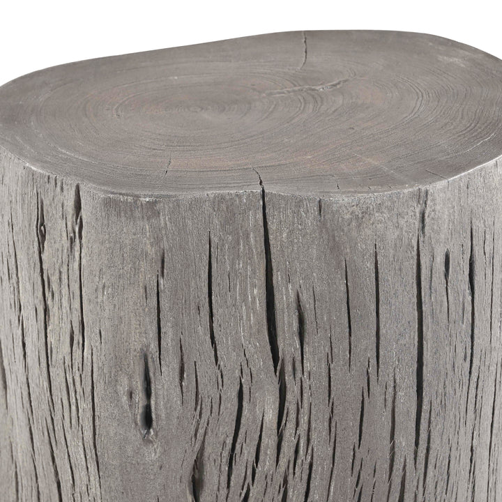 Brooks Solid Wood Stump - Sandblasted Grey