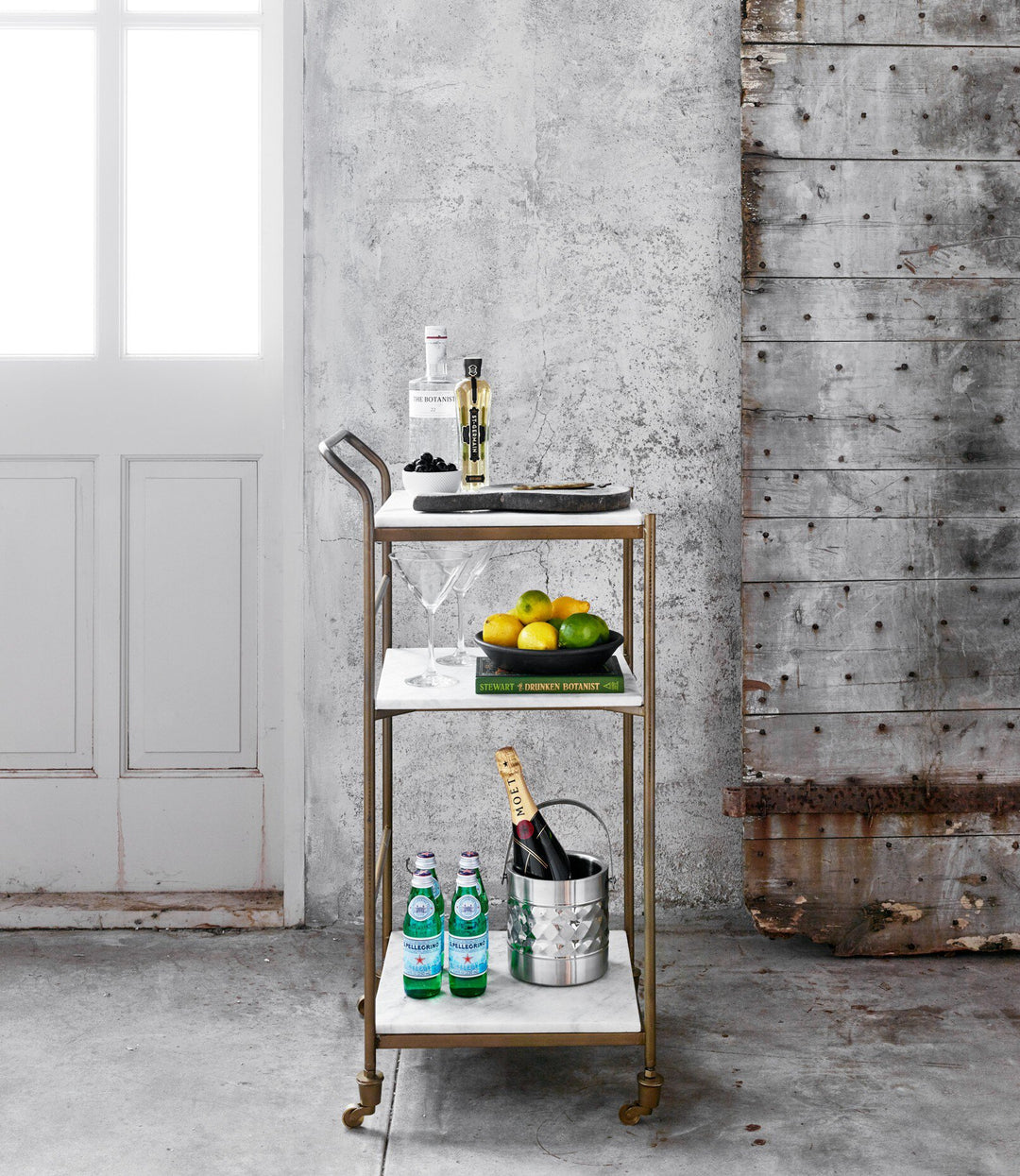 Four Hands - Felix Bar Cart - IMAR-69 | American Home Furniture