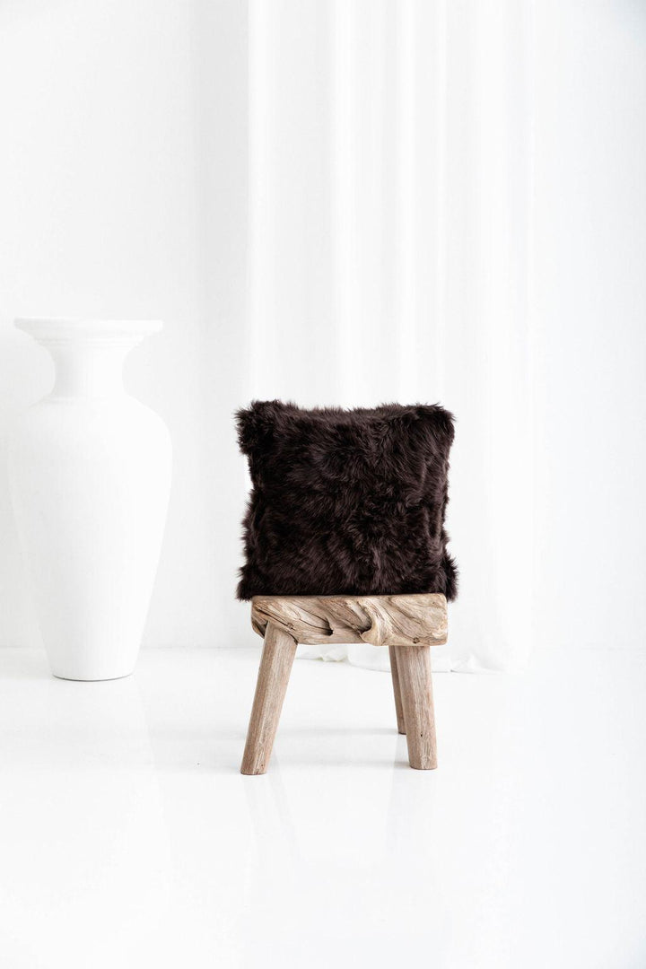 Longwool Sheepskin Square Cushion - AmericanHomeFurniture