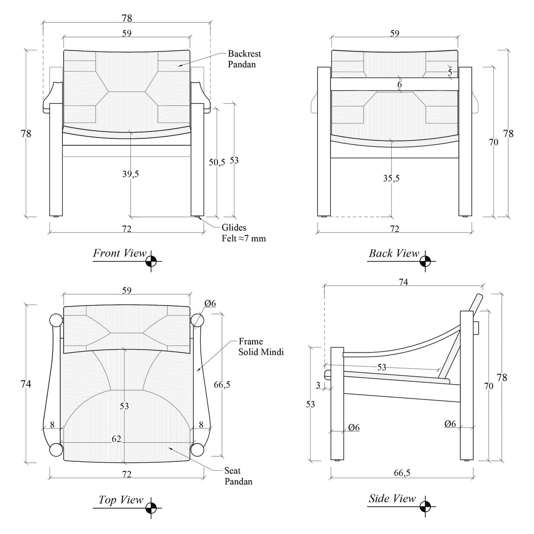 Lucy Accent Chair — line