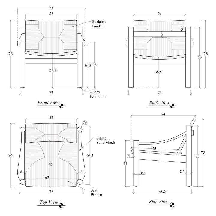 Lucy Accent Chair — line
