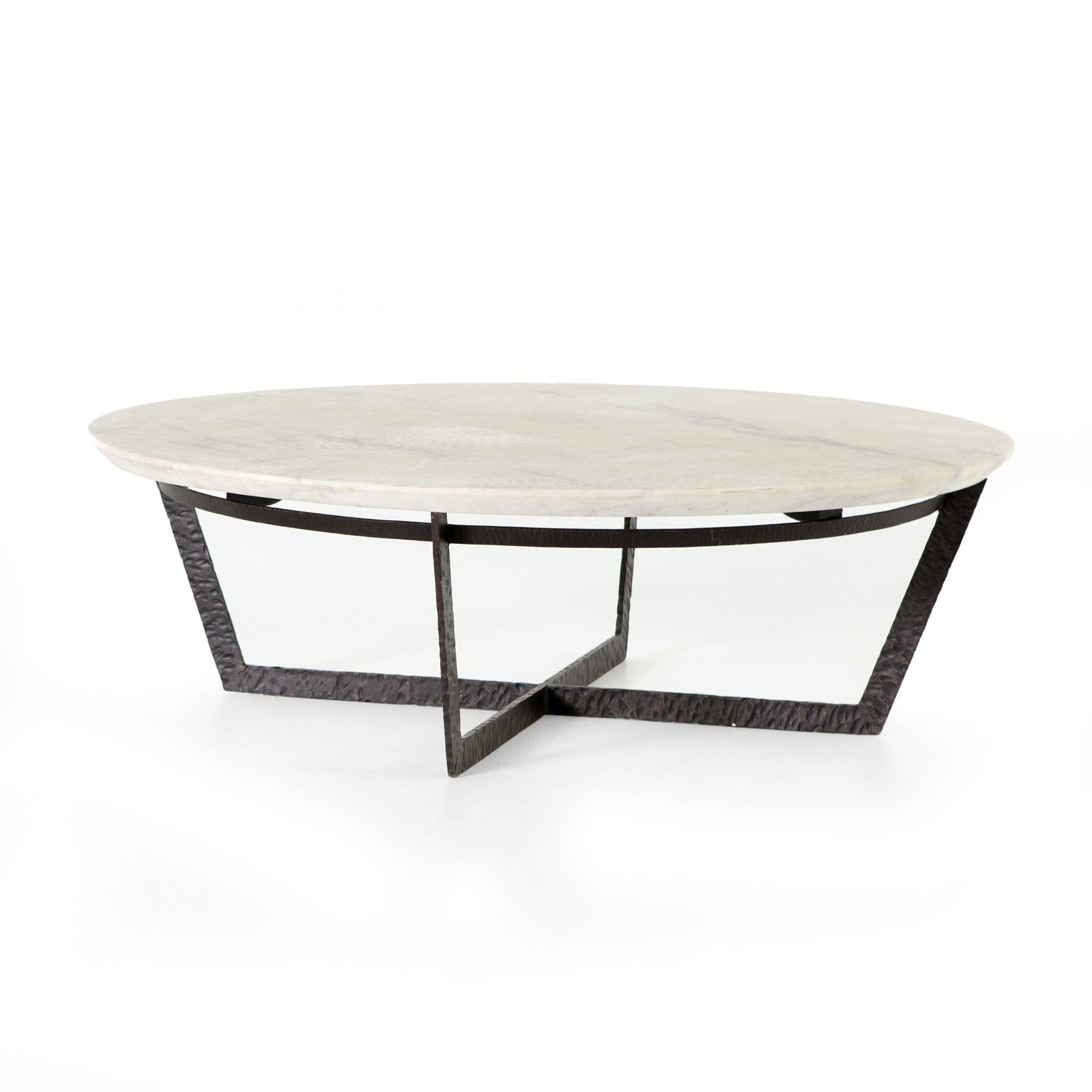 Sandblasted White Marble