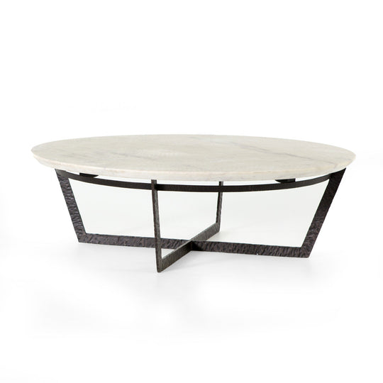 Sandblasted White Marble
