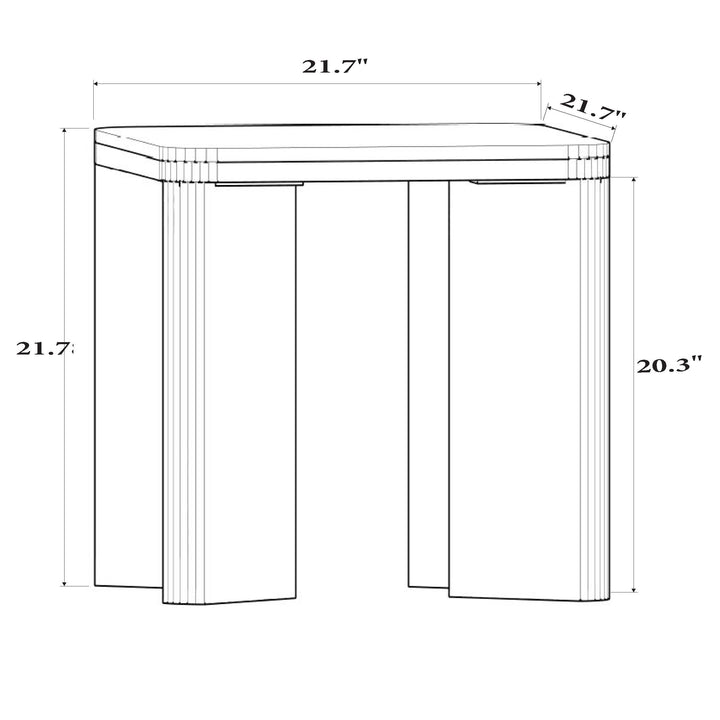 Zara End Table — line