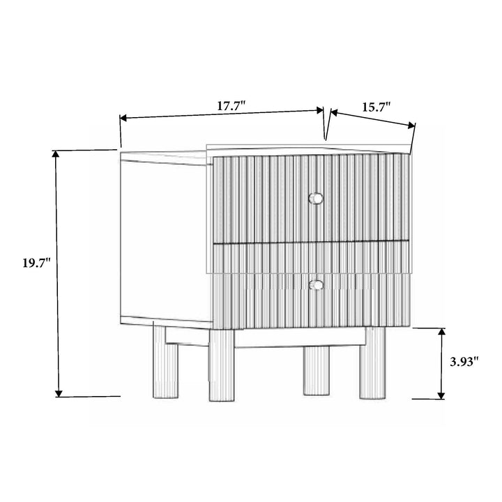 Zoe Mini Nightstand — line