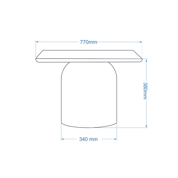 Alessia Short Enamel Coffee Table — line
