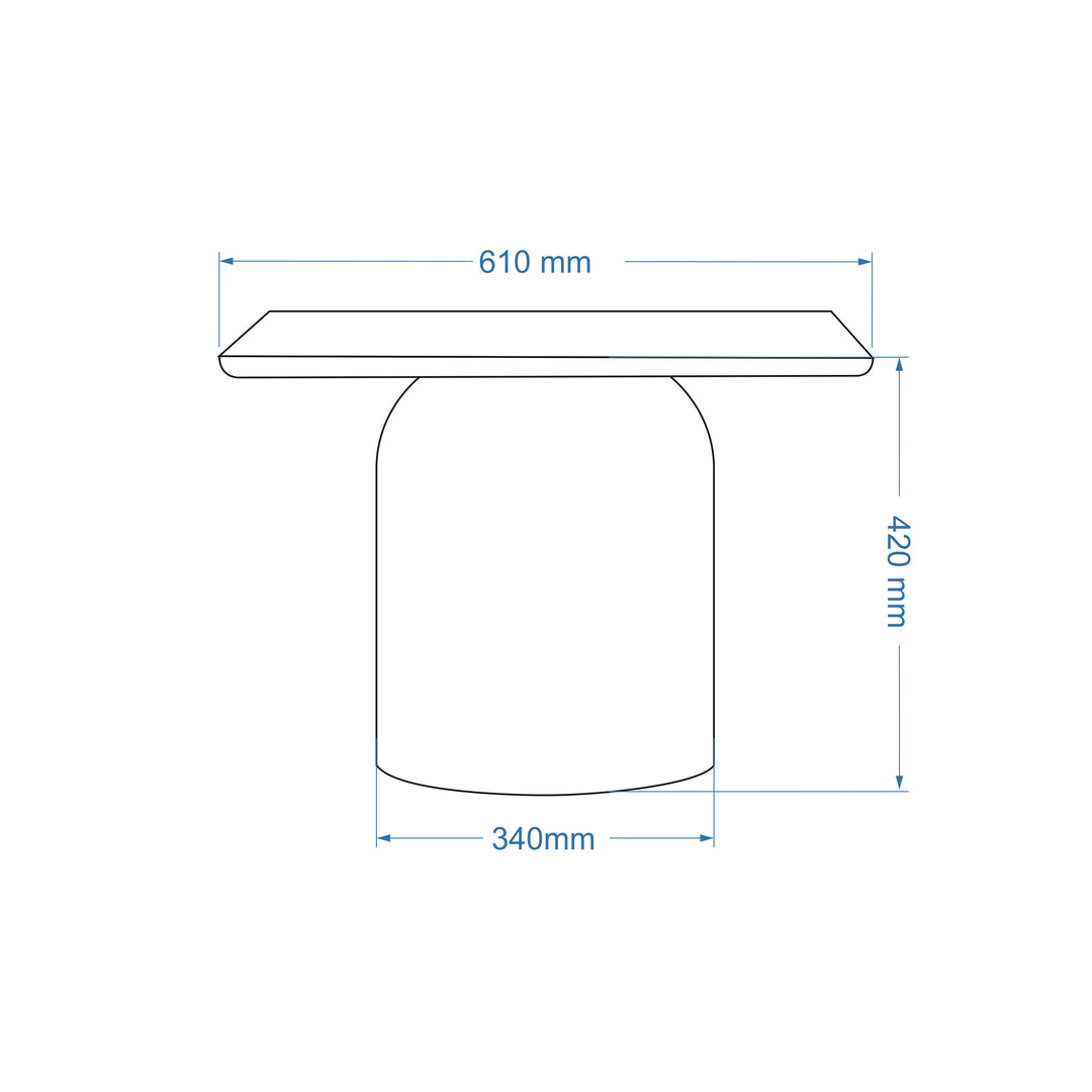 Alessia Tall Enamel Coffee Table — line