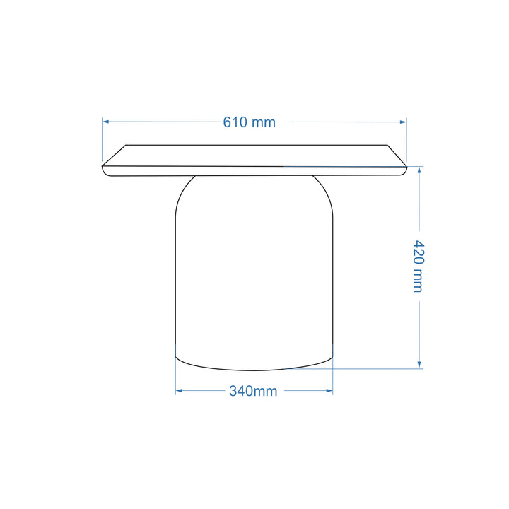 Alessia Tall Enamel Coffee Table — line