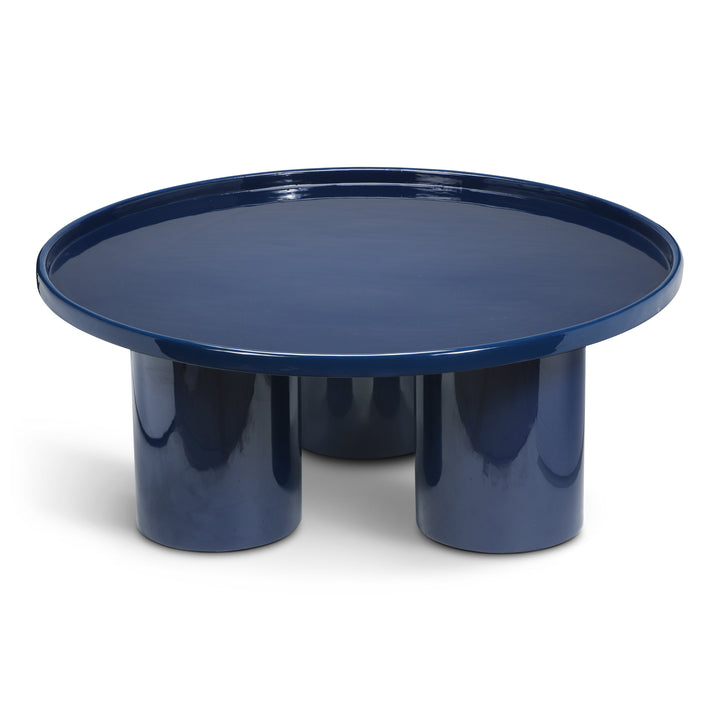Sofia Enamel Coffee Table - Navy