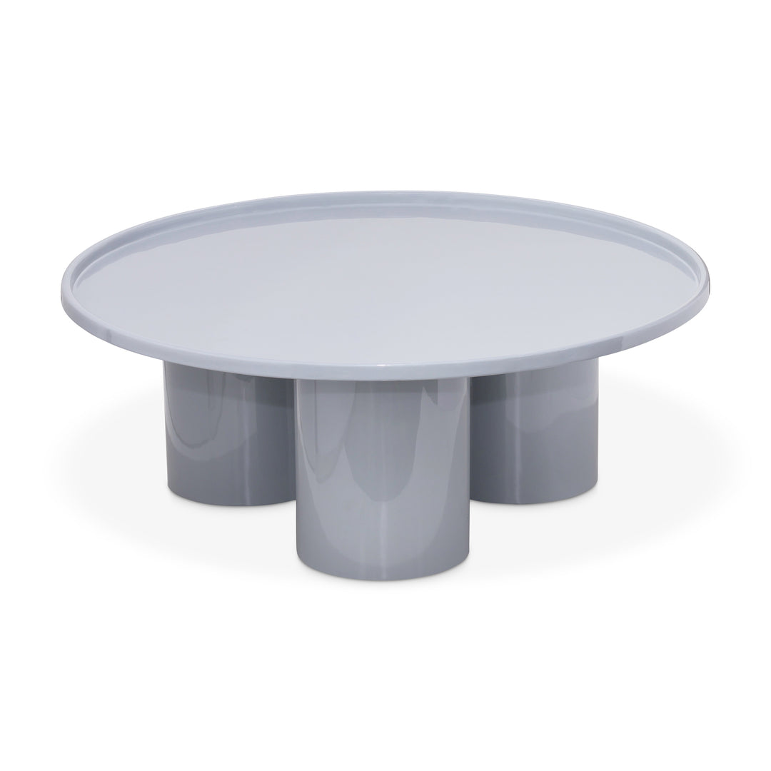 Sofia Enamel Coffee Table - Pearl Blue