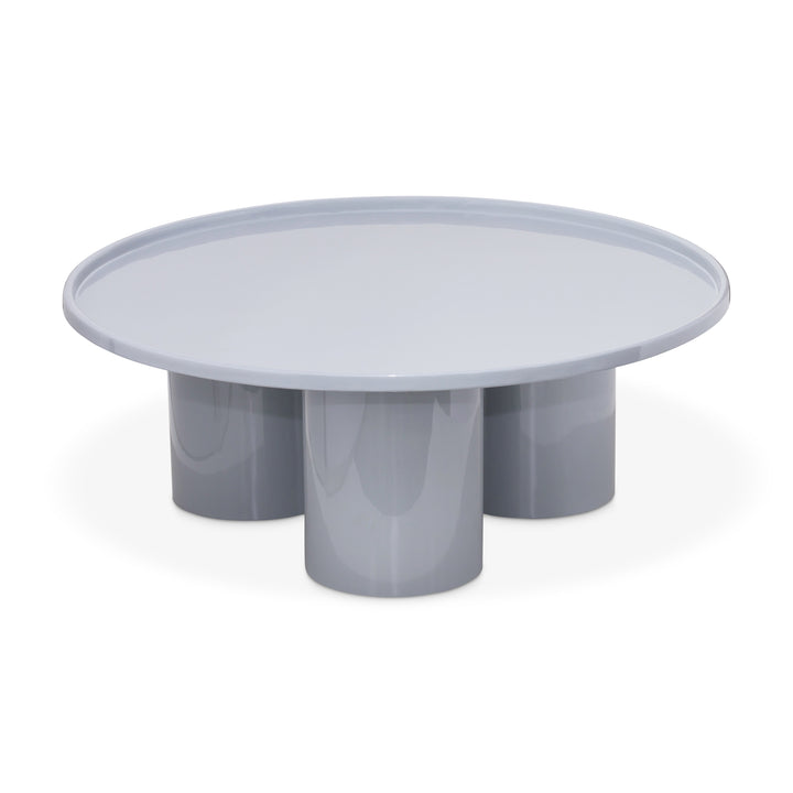 Sofia Enamel Coffee Table - Pearl Blue