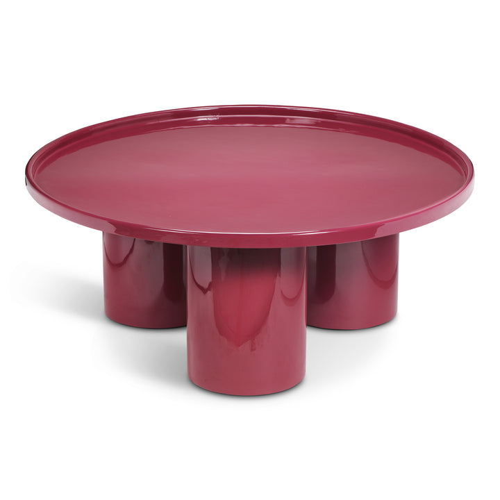 Sofia Enamel Coffee Table - Plum